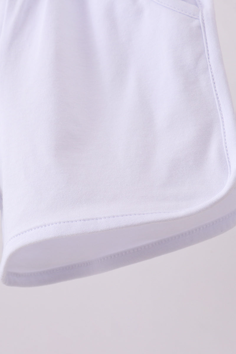 White Bow Shorts