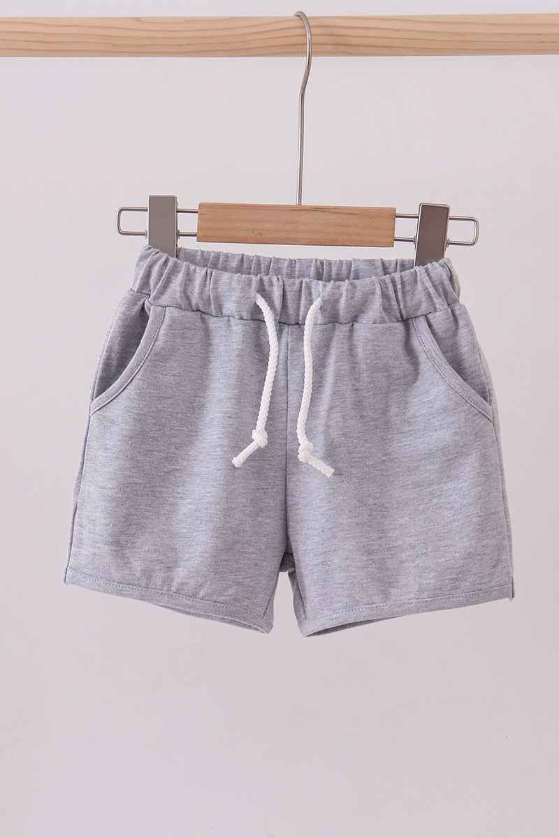 Grey Drawstring Shorts