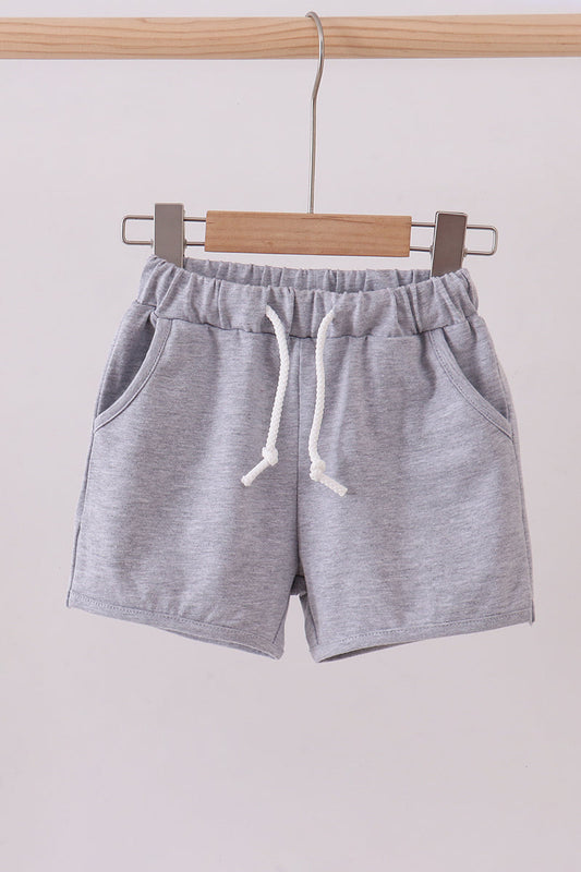 Grey Drawstring Shorts