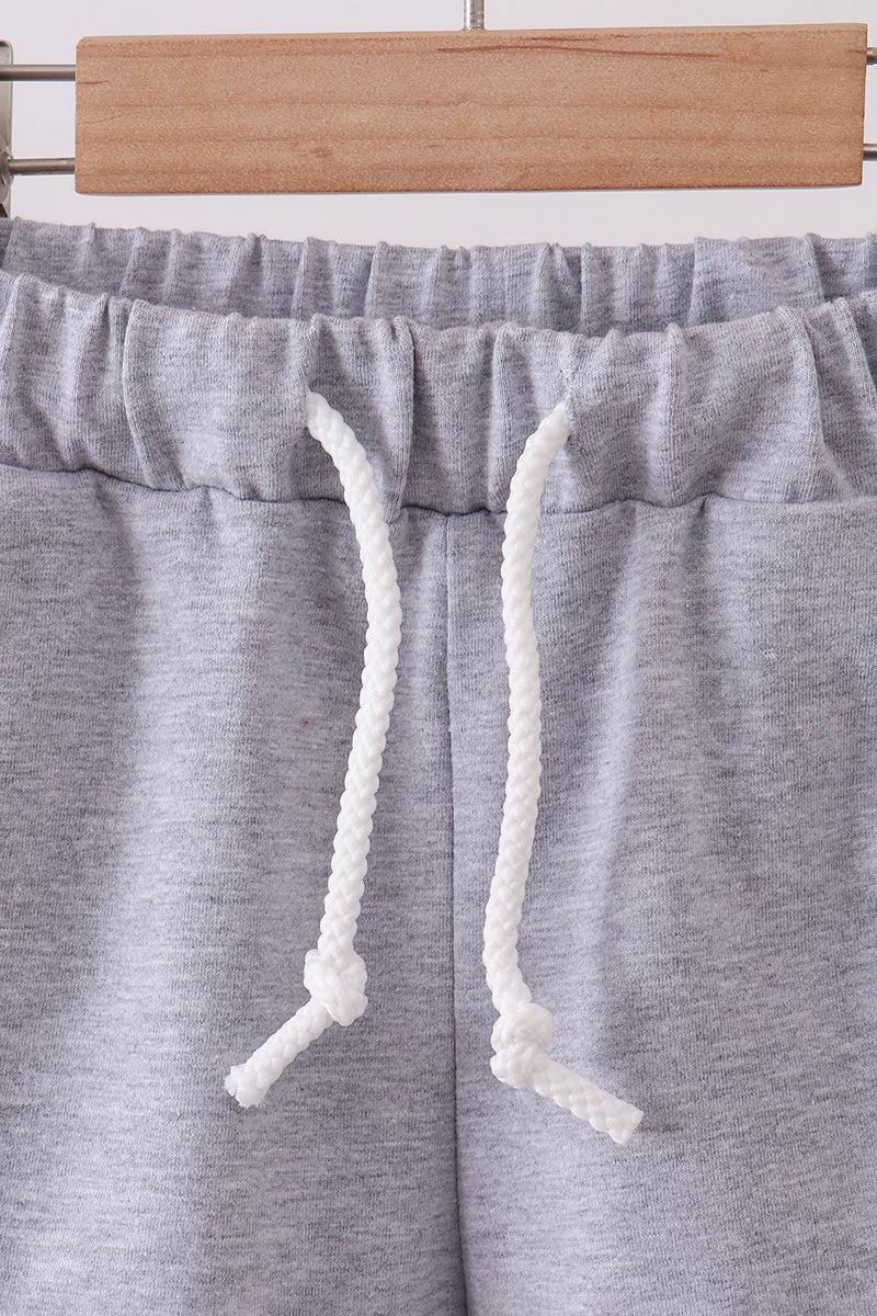 Grey Drawstring Shorts