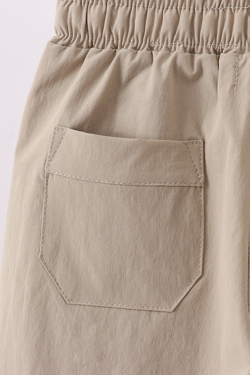 Oatmeal Pocket Performance Shorts