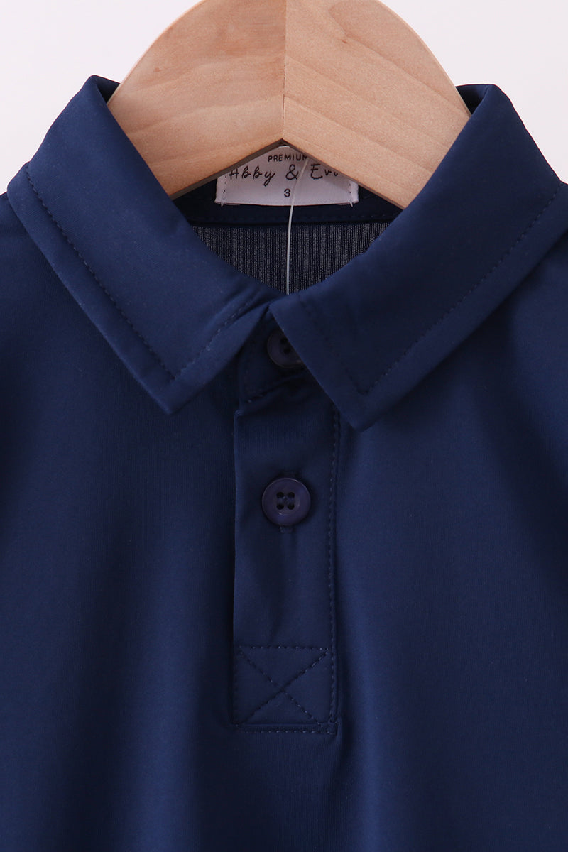 Navy Collared Tank