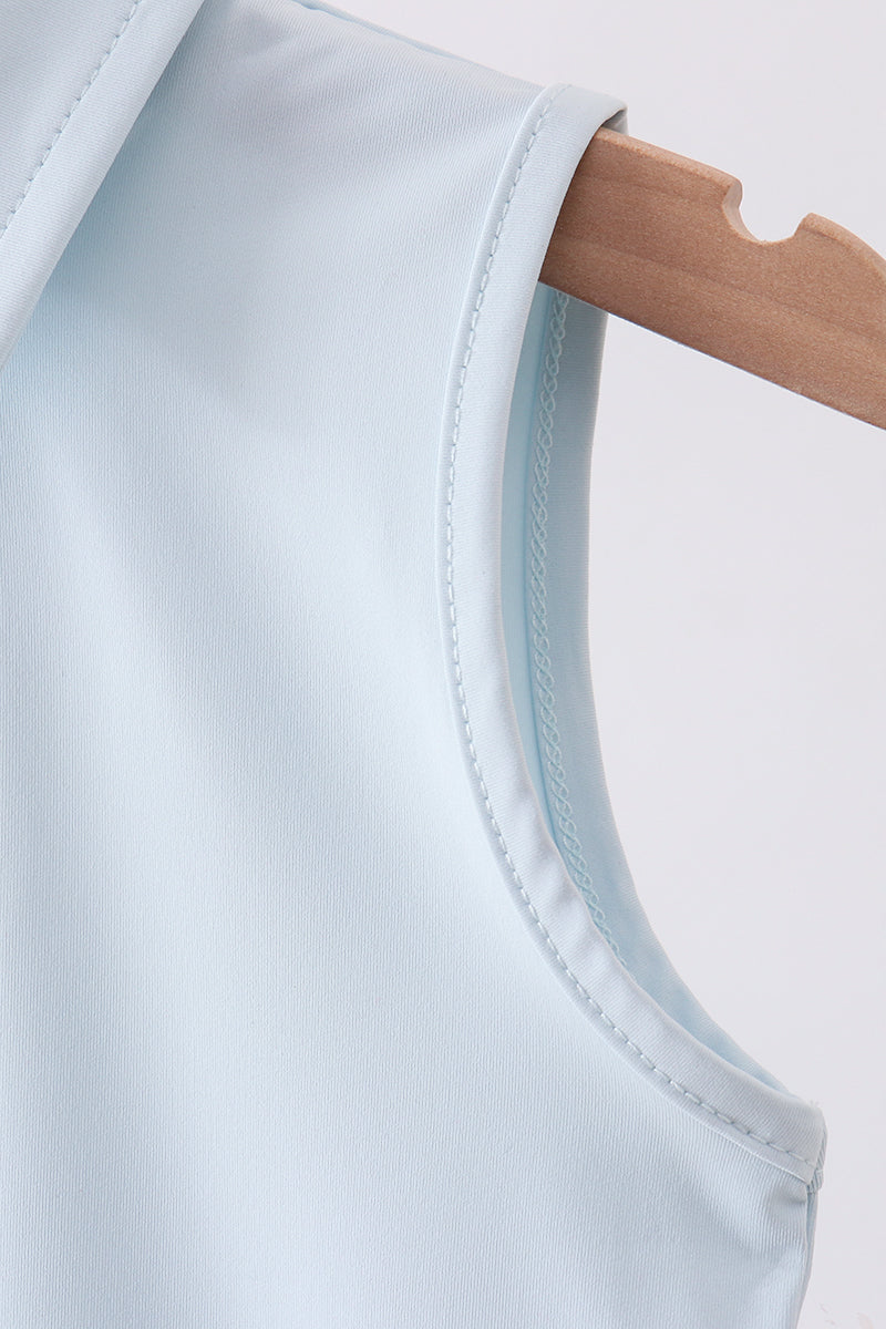 Sky Everyday Knit Collared Tank