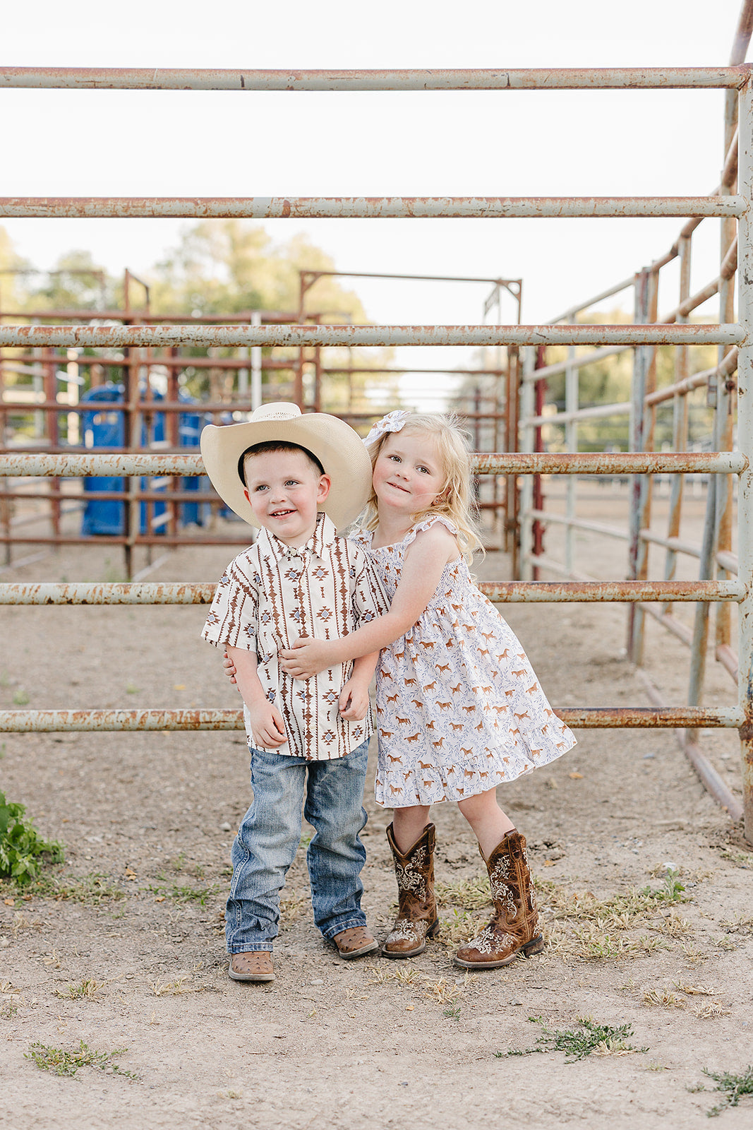 Baby & Boys Aztec Button Up Shirt