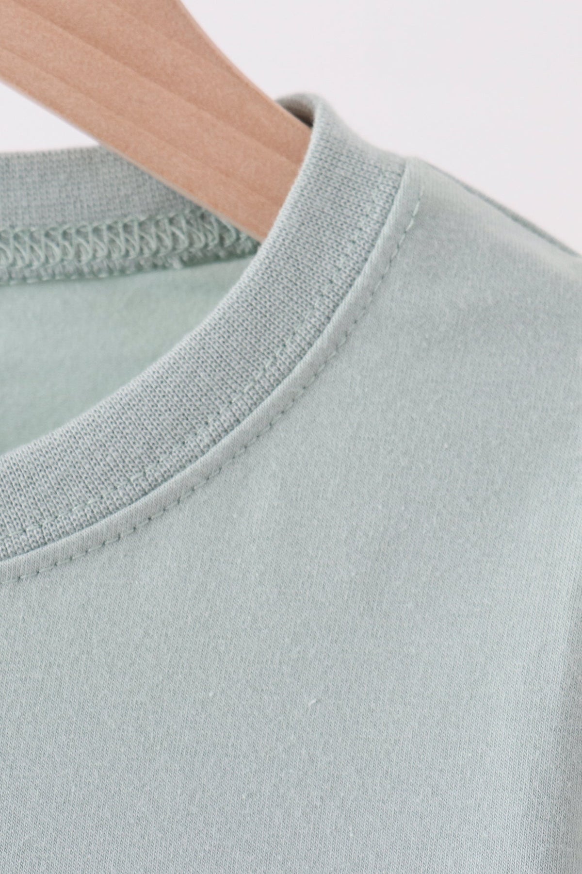 Long Sleeve Sage Turkey Embroidery Top