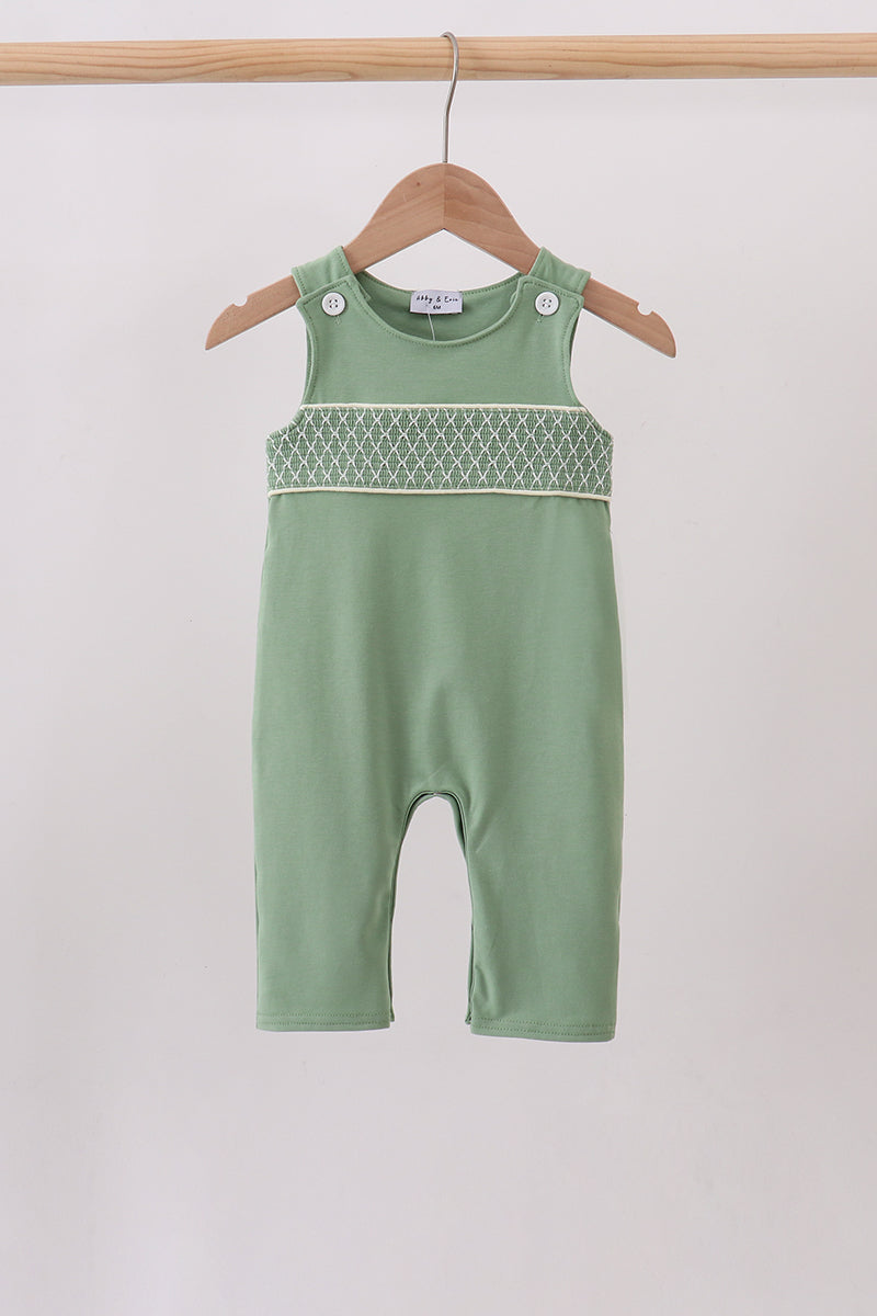 Baby Boys Fall Sage Smocked Jon Jon