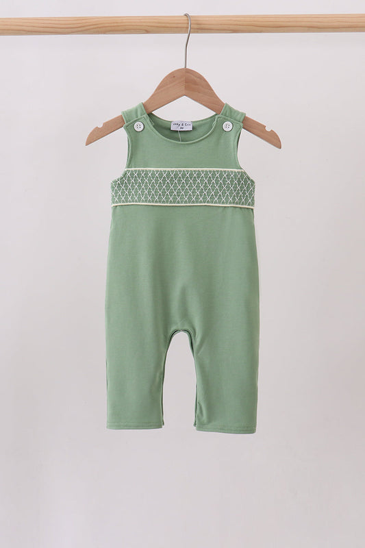 Baby Boys Fall Sage Smocked Jon Jon