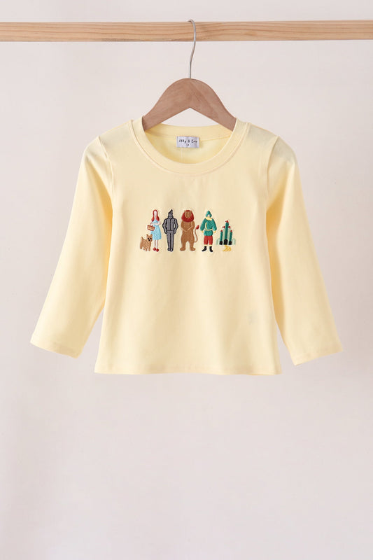 Boys Beige Wizard of Oz Character Embroidery Top
