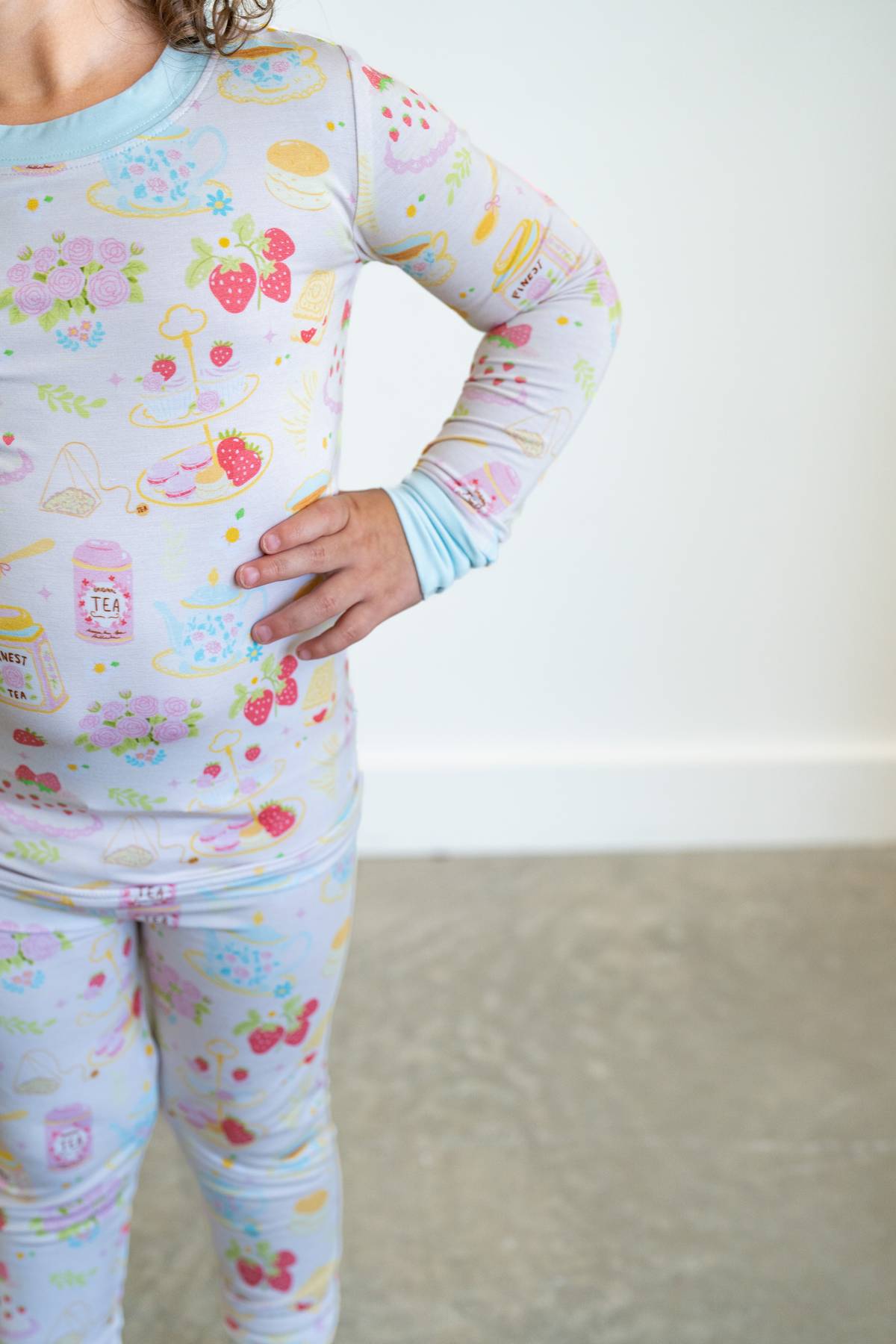 Girls Afternoon Tea | Two Piece Bamboo Pajama Set