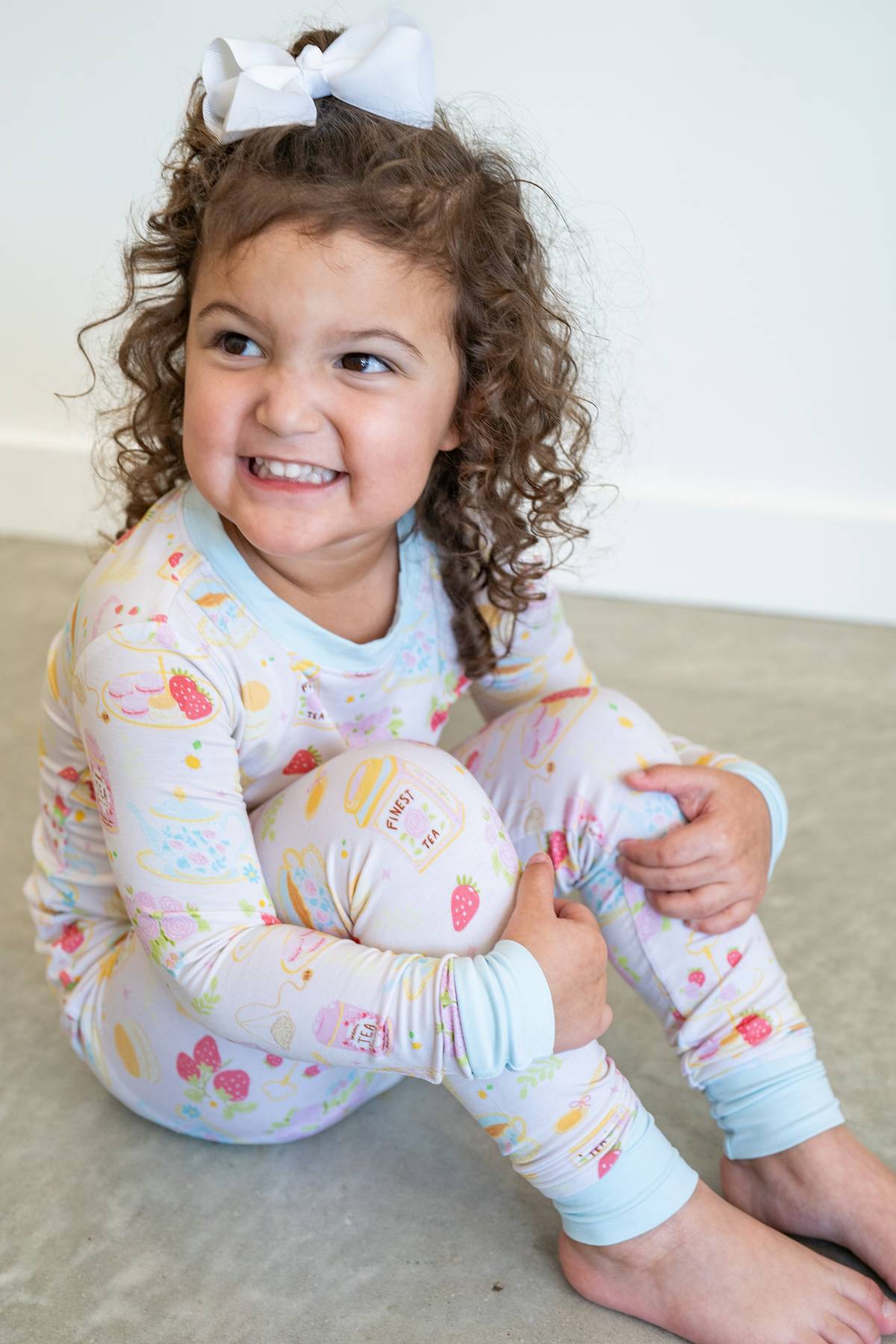 Girls Afternoon Tea | Two Piece Bamboo Pajama Set
