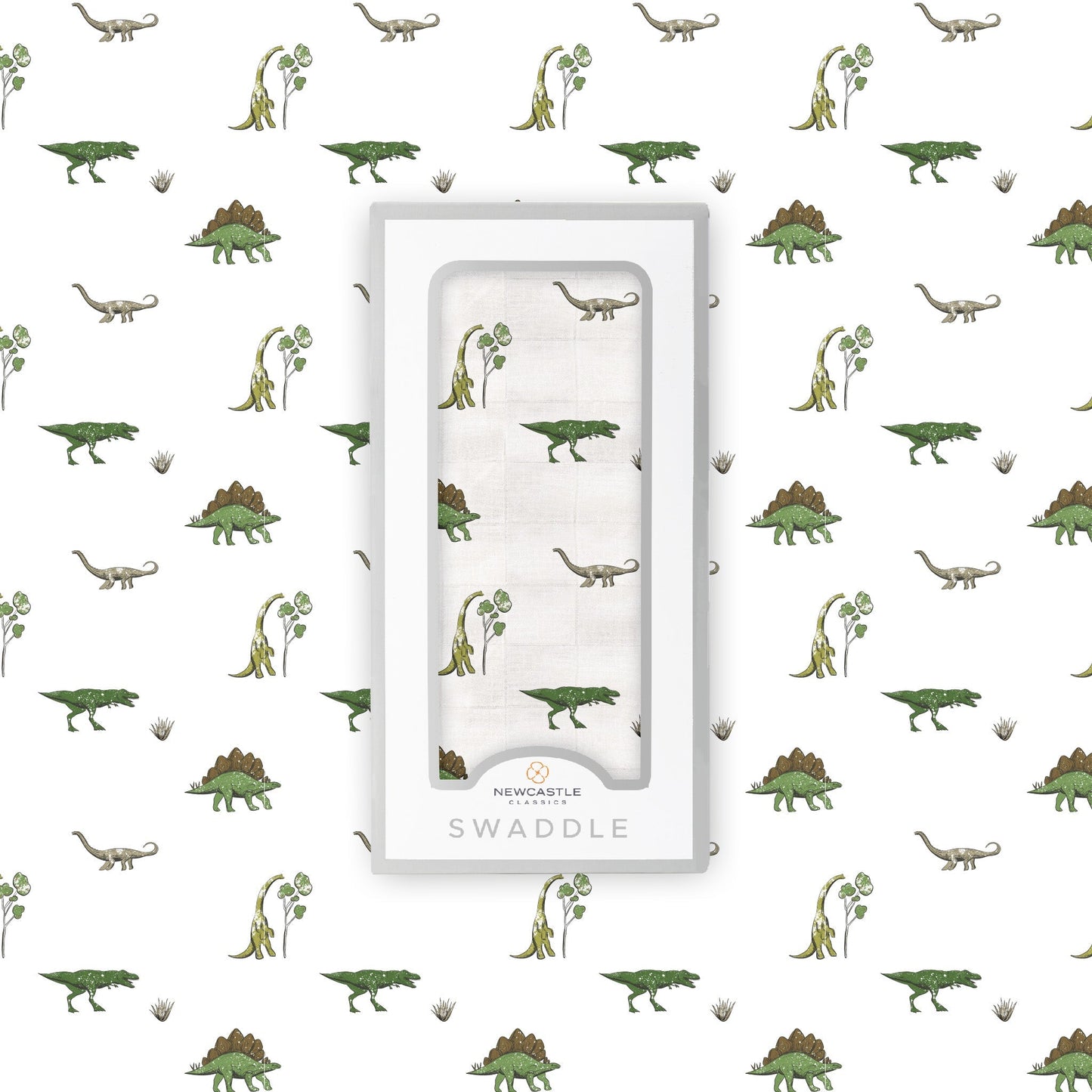 Dino Days Cotton Muslin Swaddle