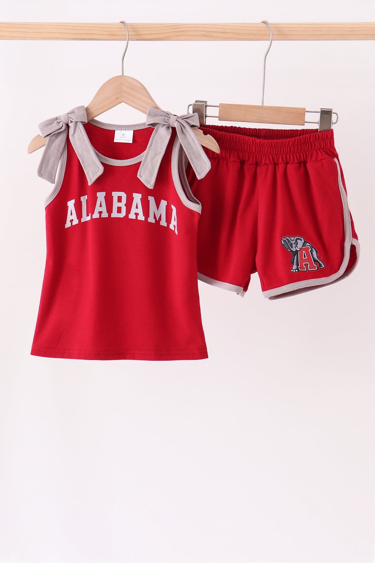 Girls Crimson Alabama Active Shorts Set