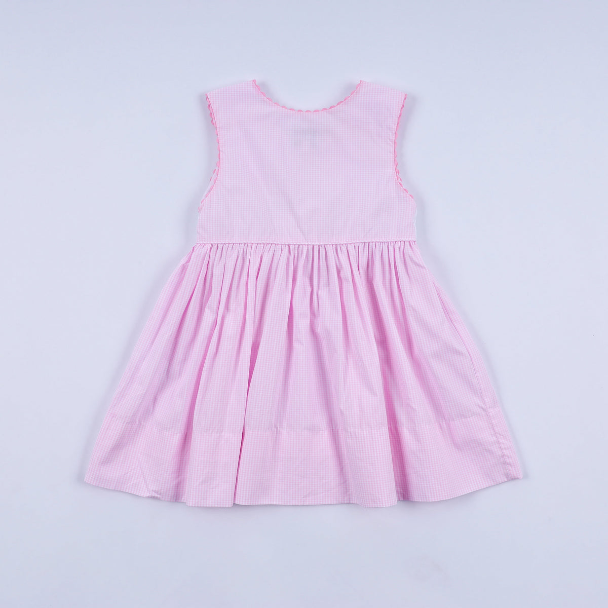 Pink Princess Hand Smocked Gingham Dress