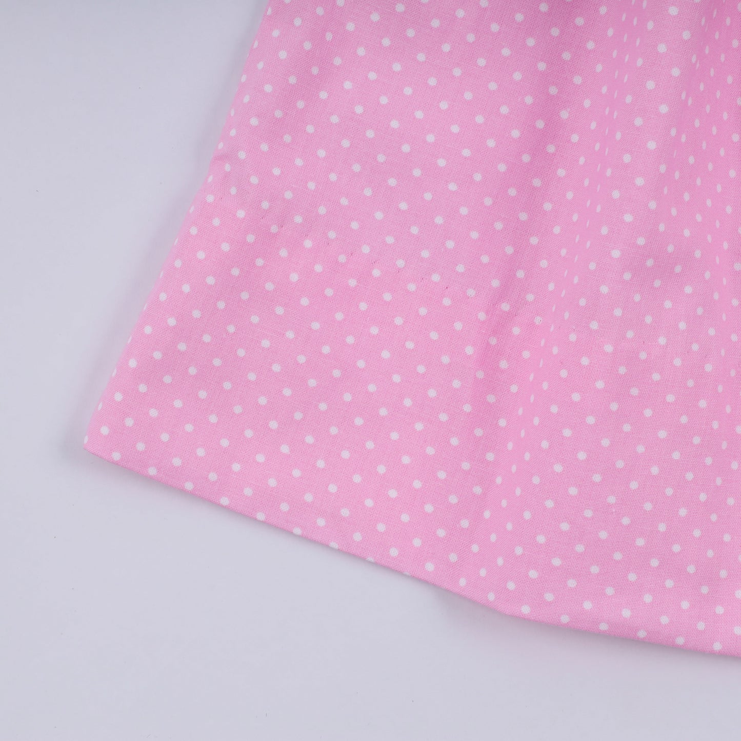 Pink Hand Smocked Dot Ruffle Dress