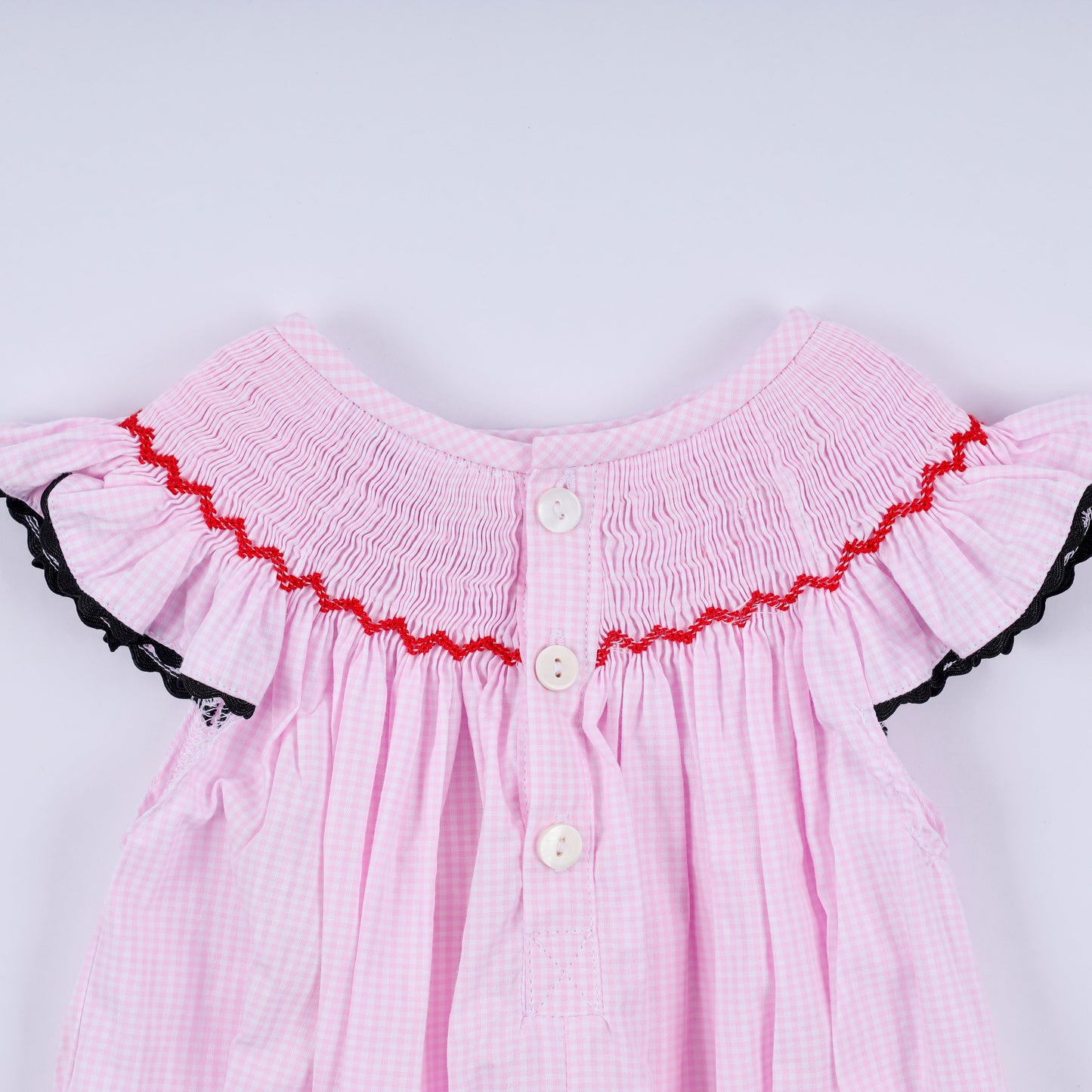Character Smocked Plaid Bubble