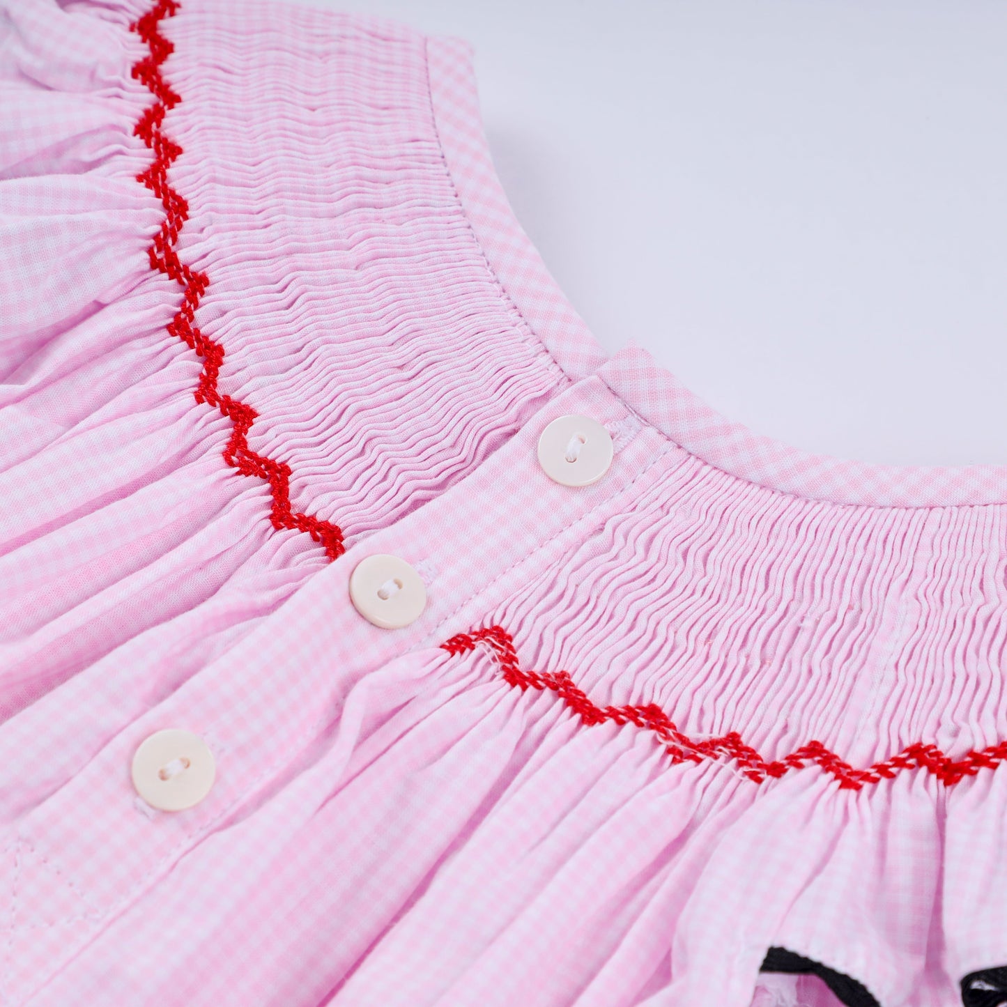 Character Smocked Plaid Bubble