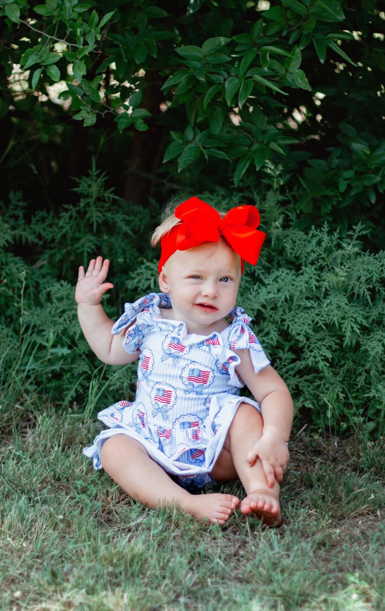 American Sweetheart Ruffle Romper