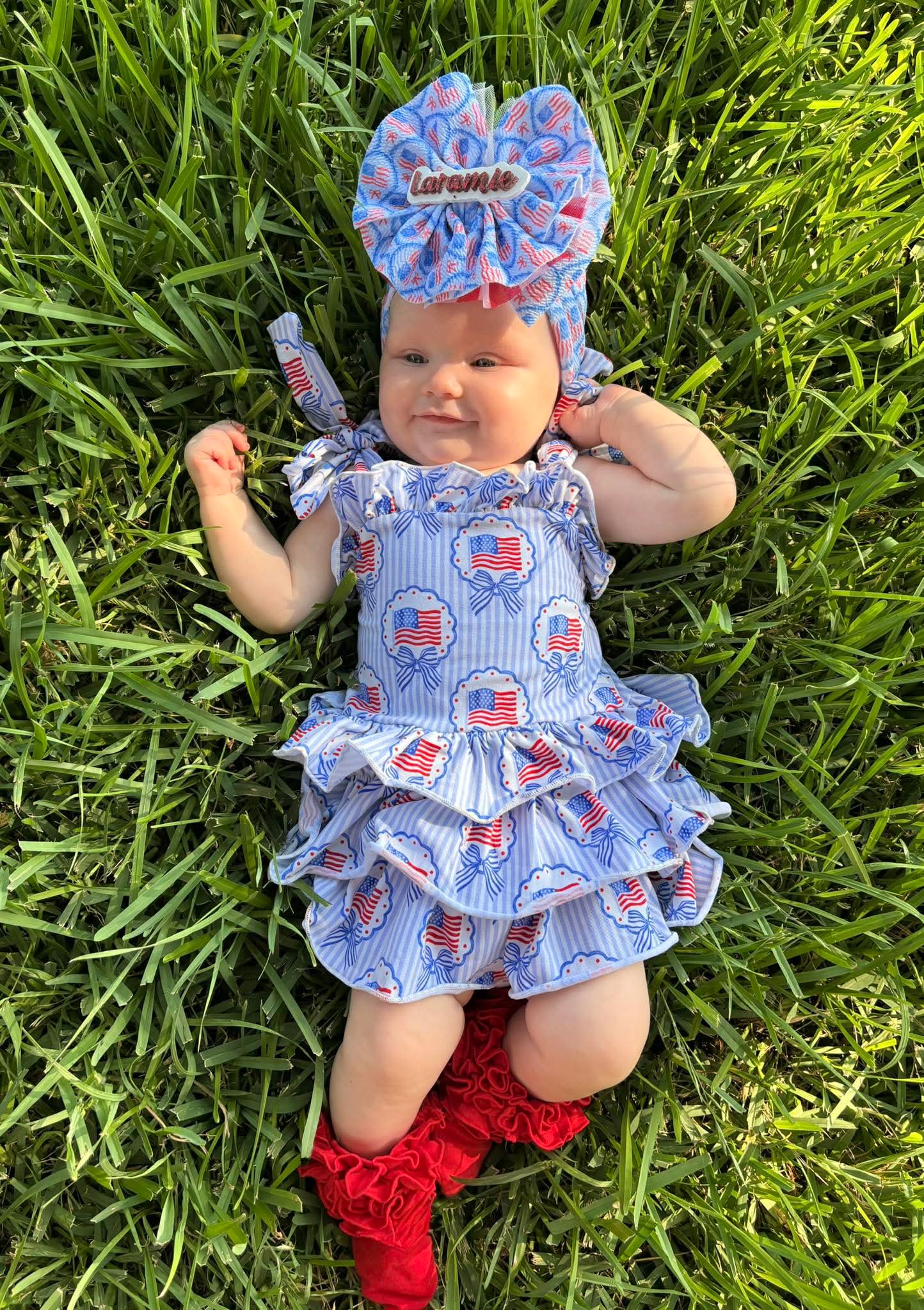 American Sweetheart Ruffle Romper