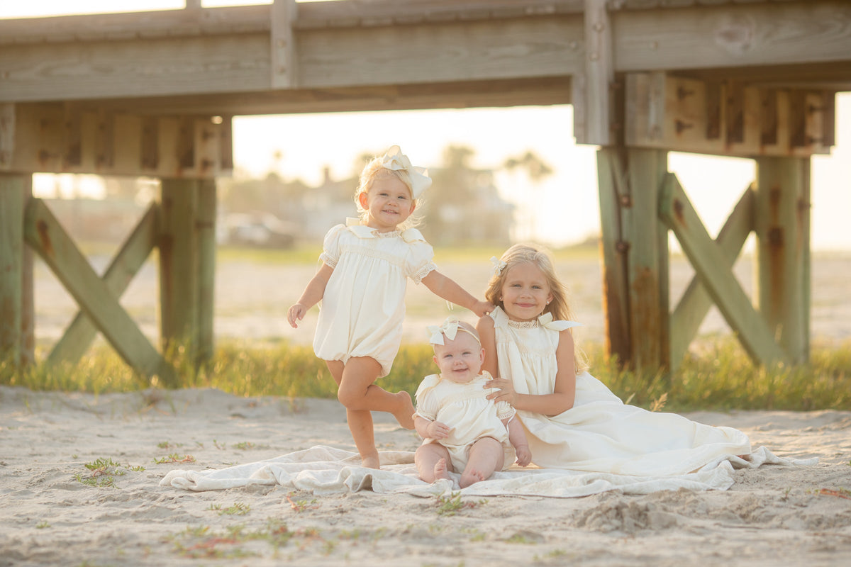 Cambridge Ecru Sleeveless Heirloom Dress