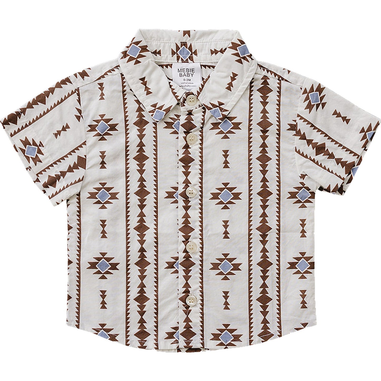 Baby & Boys Aztec Button Up Shirt