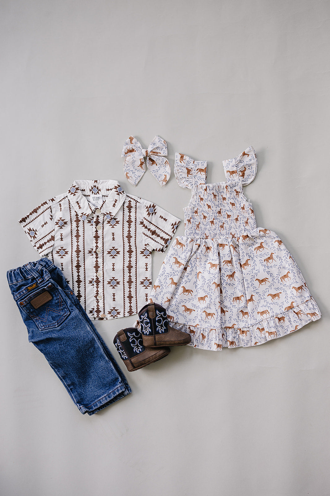 Baby & Boys Aztec Button Up Shirt