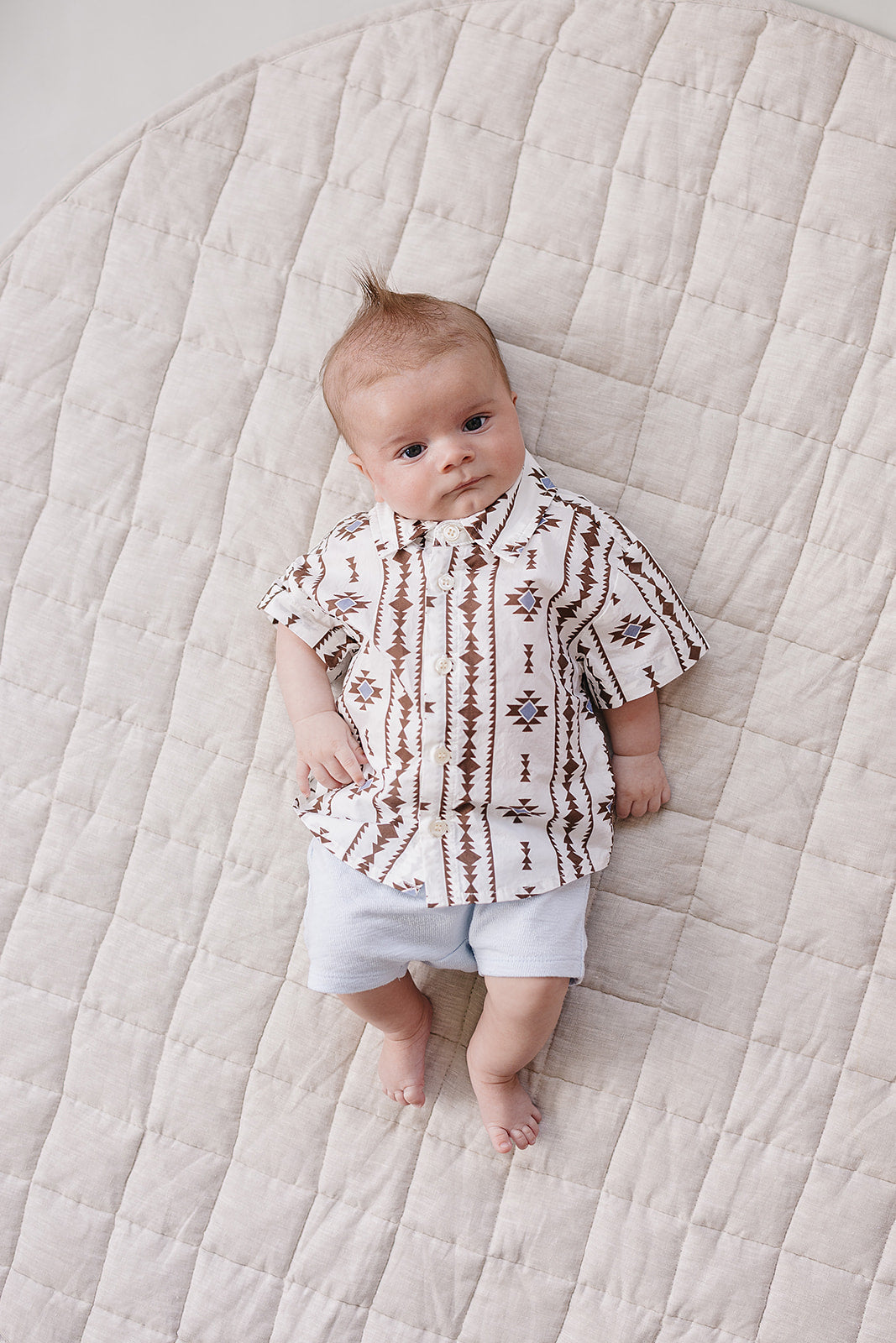 Baby & Boys Aztec Button Up Shirt