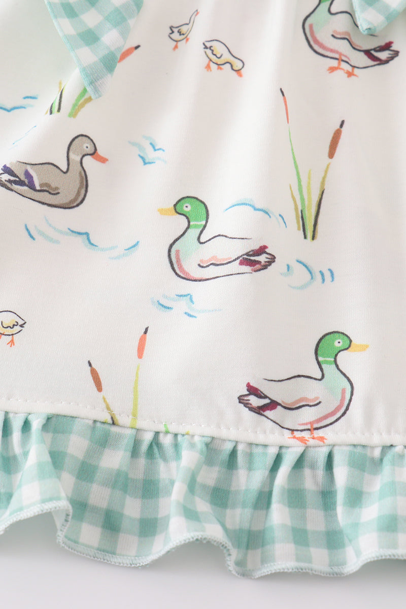 Baby Girls Sage Mallard Duck Bloomer Set