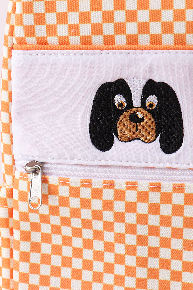 Orange Tennessee Vols Embroidered Checkered Backpack