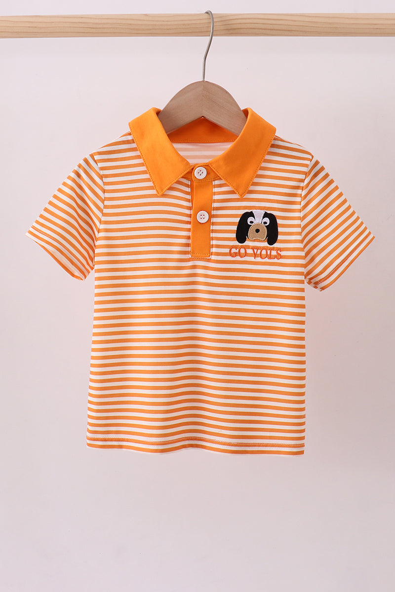 Tennessee Volunteers Embroidery Stripe Top