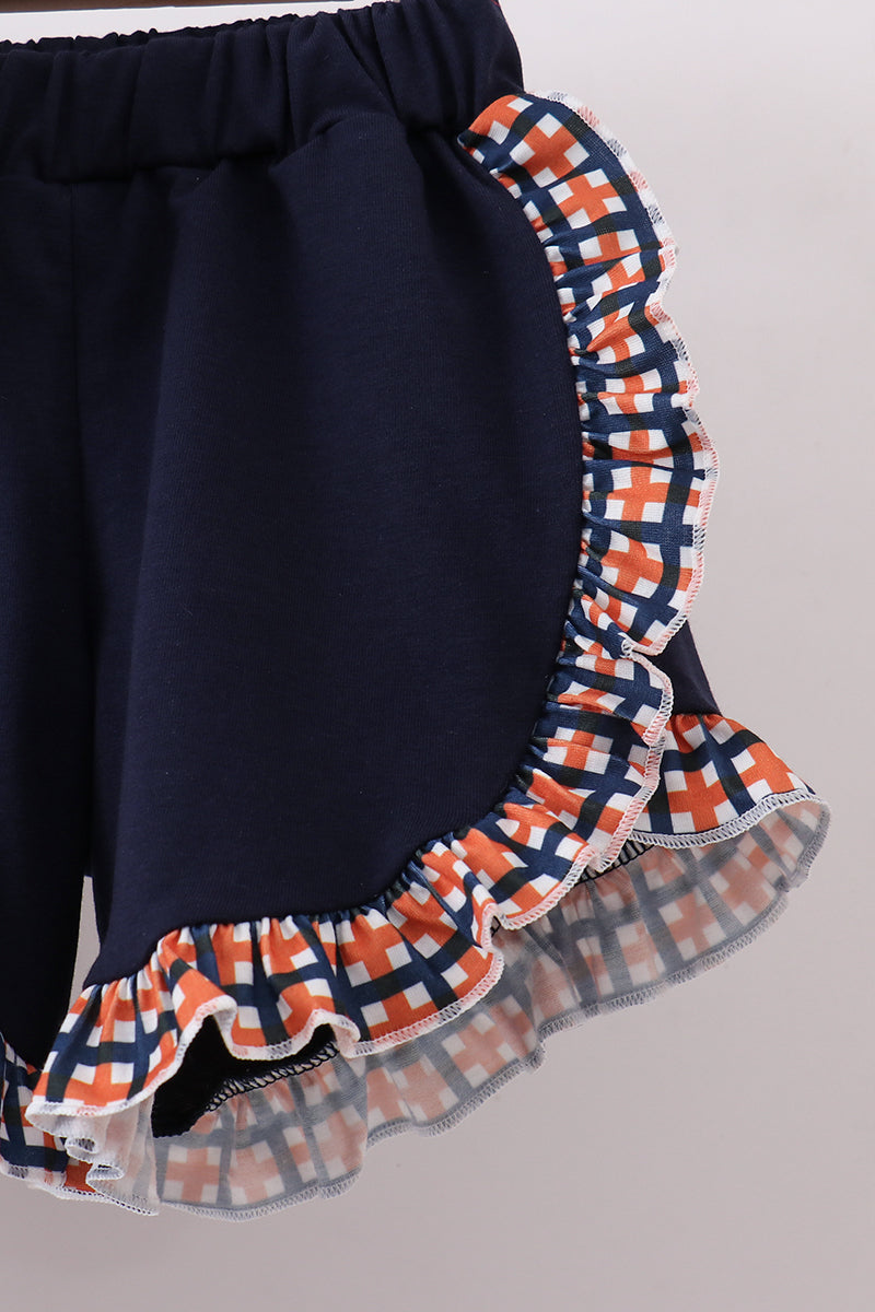 Auburn Smocked Ruffle Short Set