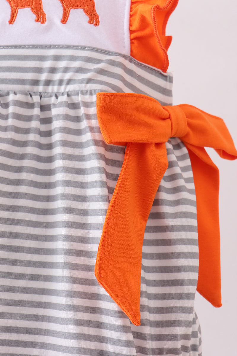 Tennessee Embroidery Ruffle Stripe Bubble