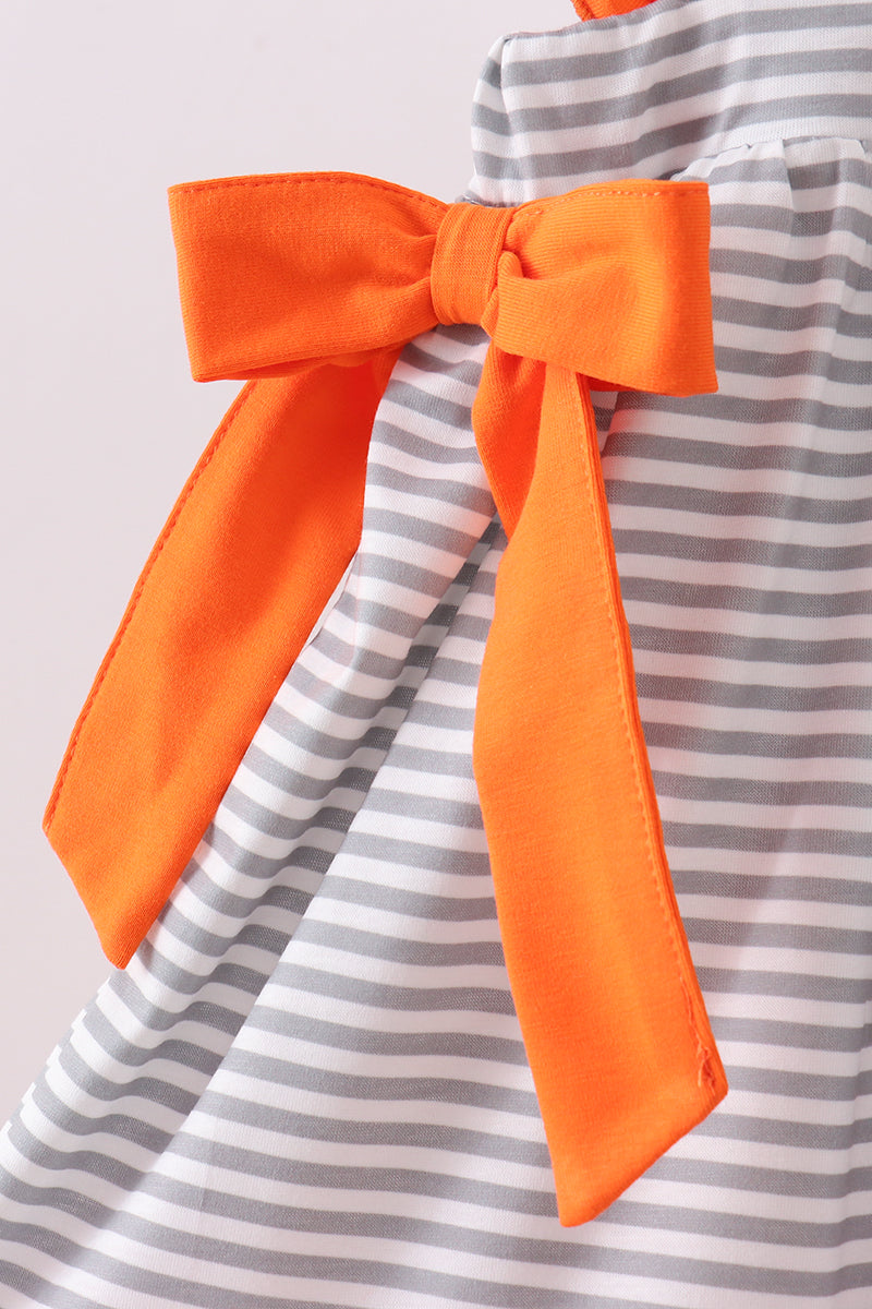Tennessee Embroidery Stripe Ruffle Pants Set