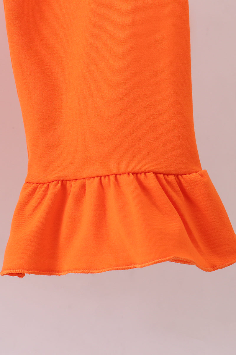 Tennessee Embroidery Stripe Ruffle Dress