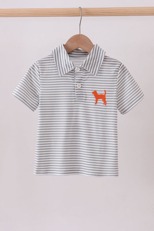 Tennessee Embroidery Stripe Button Down Shirt