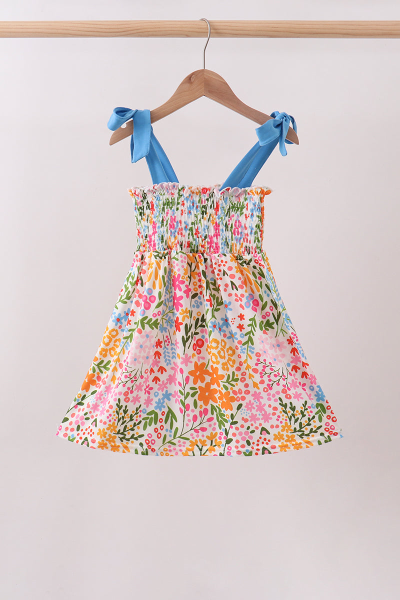 Summer Floral Print Mom & Me Dress