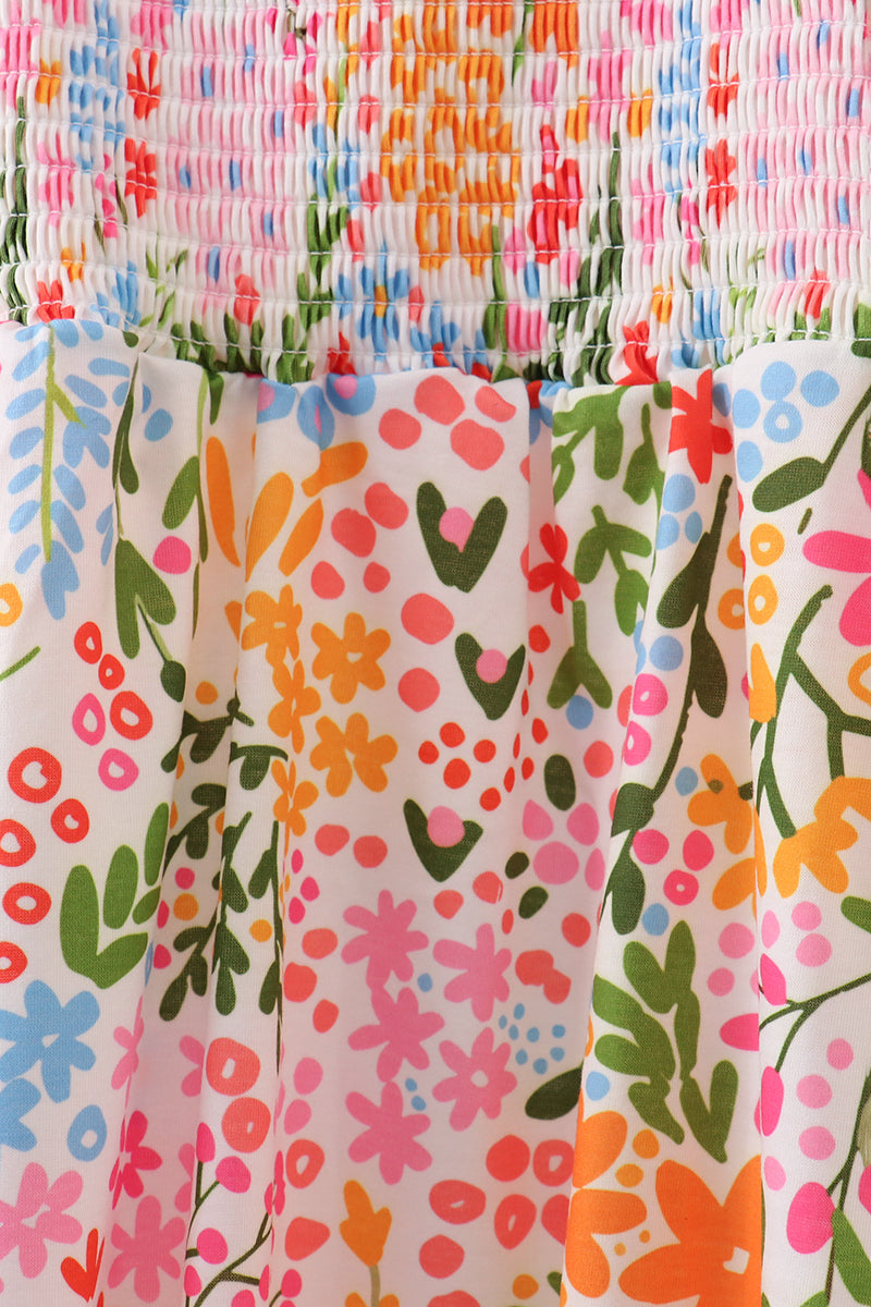 Summer Floral Print Mom & Me Dress