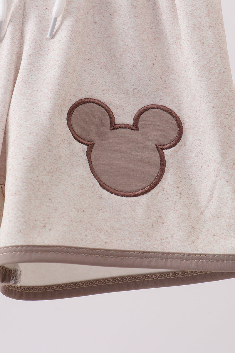 Baby & Boys Khaki Mouse Character UPF Swim Trunks
