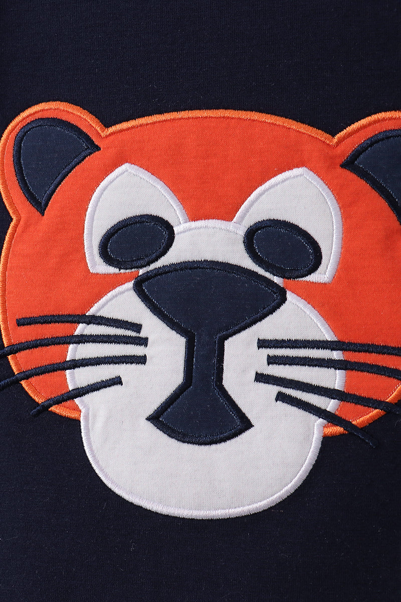 Boys Auburn Tiger Applique Set