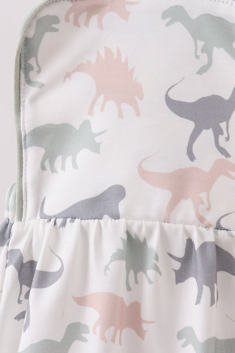 Baby Boys Green Dinosaur Bubble
