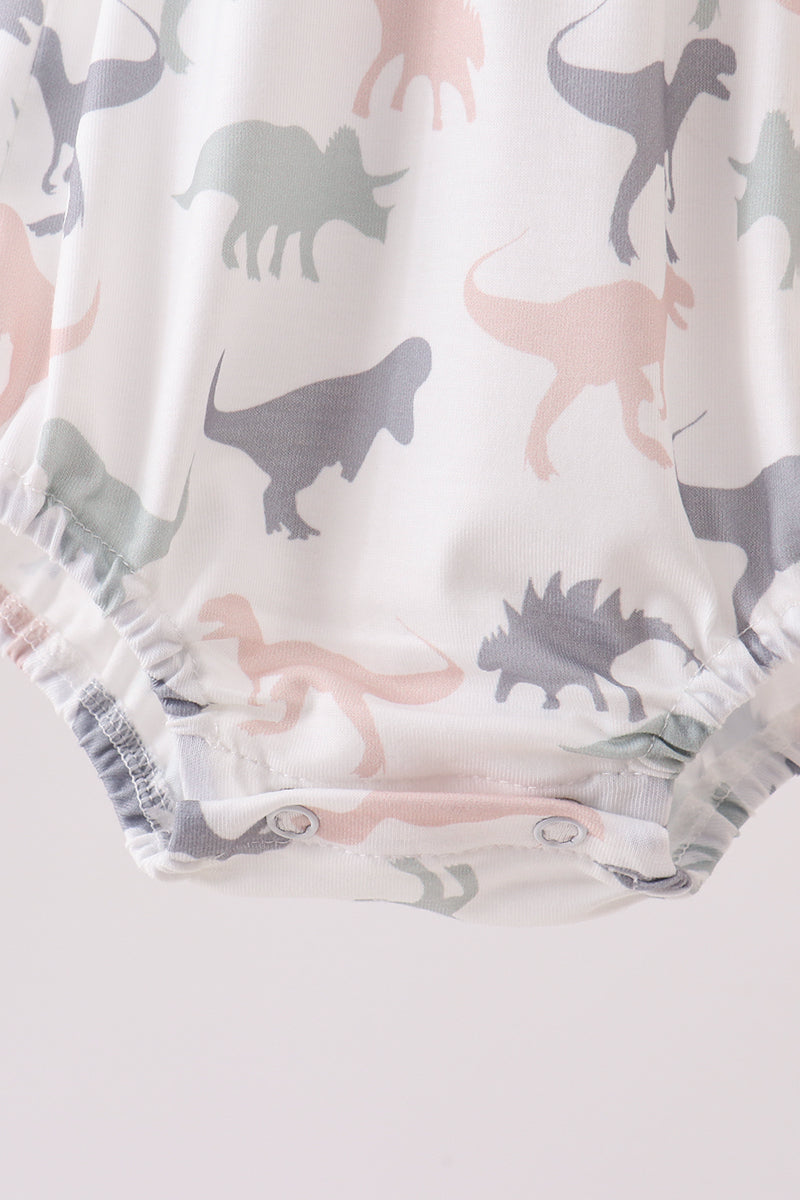 Baby Boys Green Dinosaur Bubble