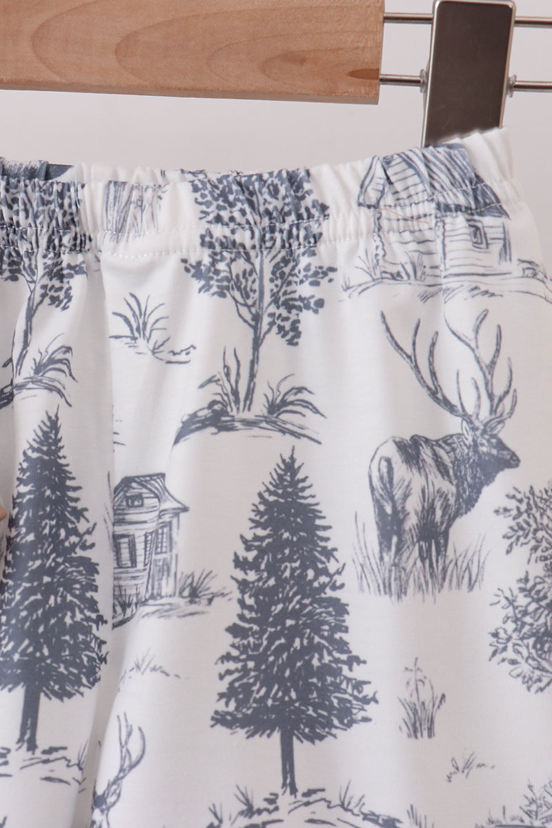 Boys Khaki Deer Forest Set