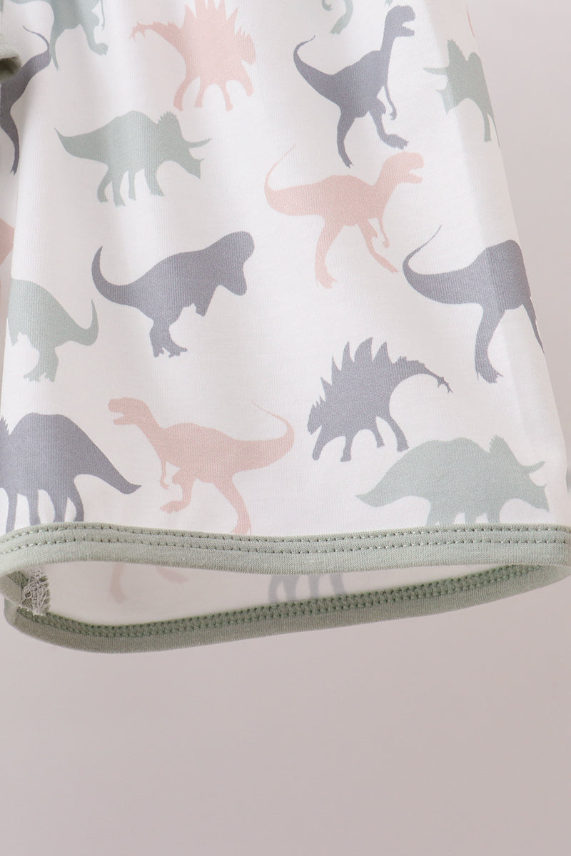 Boys Green Dinosaur Set