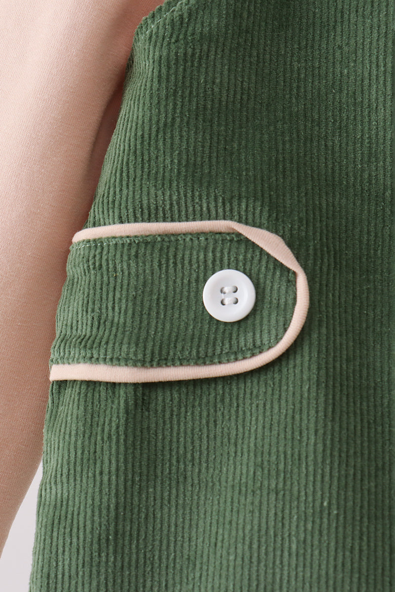 Baby Boys Fall Green Corduroy Jon Jon Seta