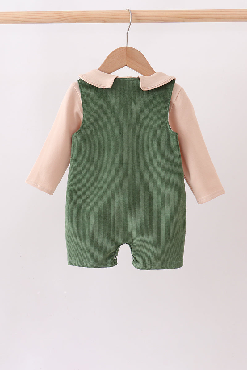 Baby Boys Fall Green Corduroy Jon Jon Seta