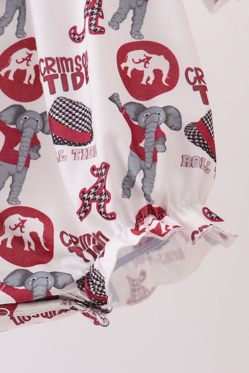 Baby Girl Alabama Smocked Bubble
