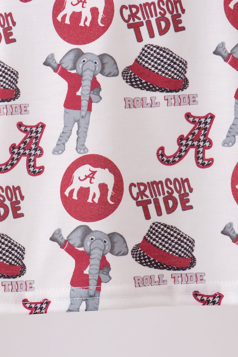 Alabama Smocked Boys Shorts Set