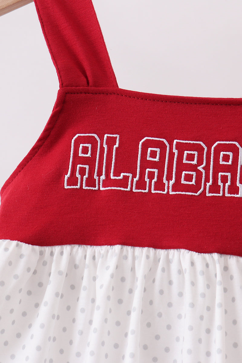 Girls Alabama Crimson Tide Applique Ruffle Shorts Set