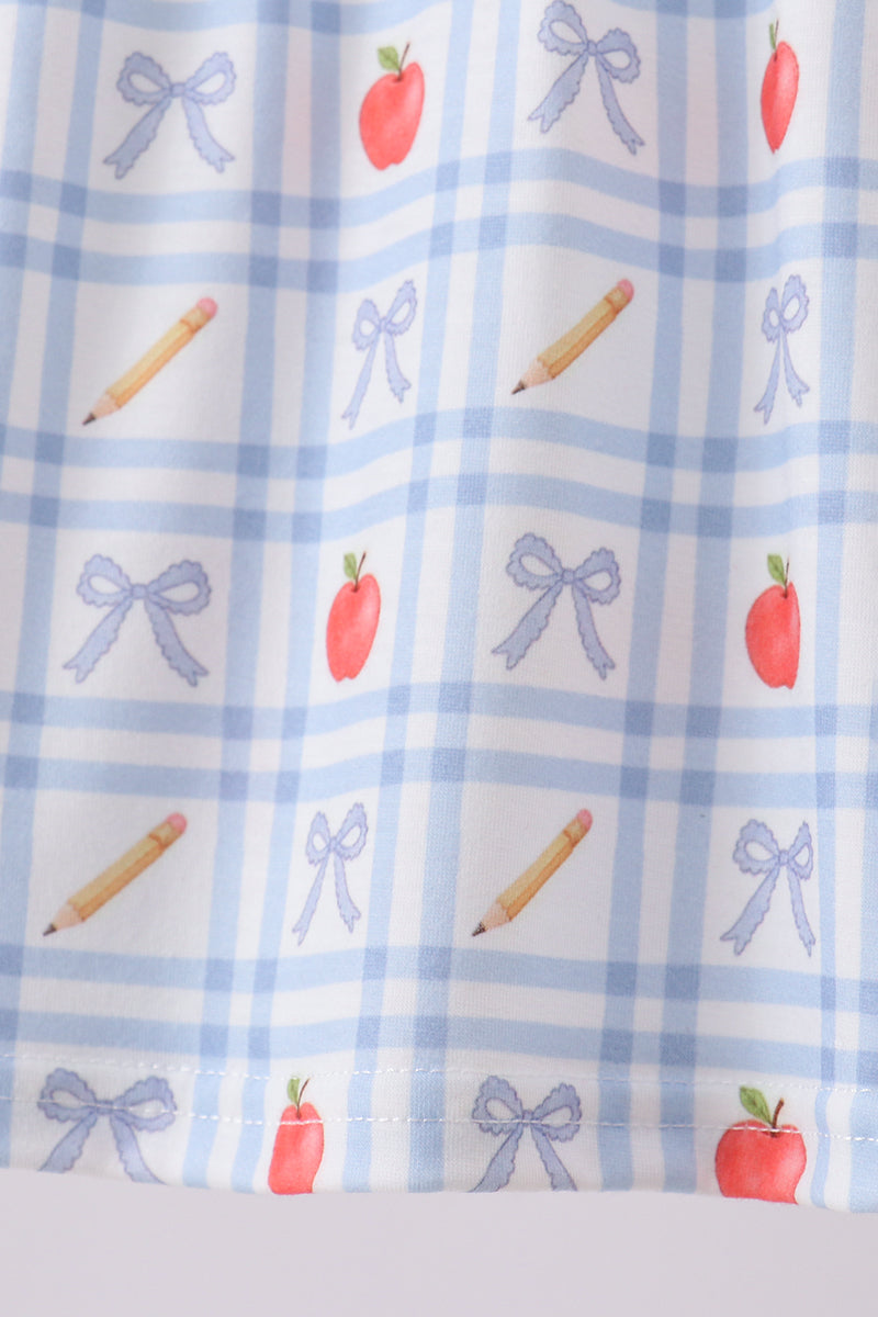 Girls Red Apple Print Bloomer Set
