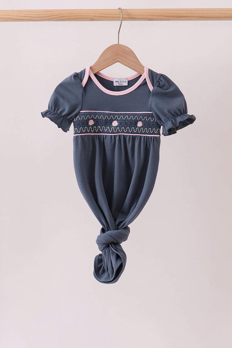 Baby Girls Garden Rose Smocked Gown