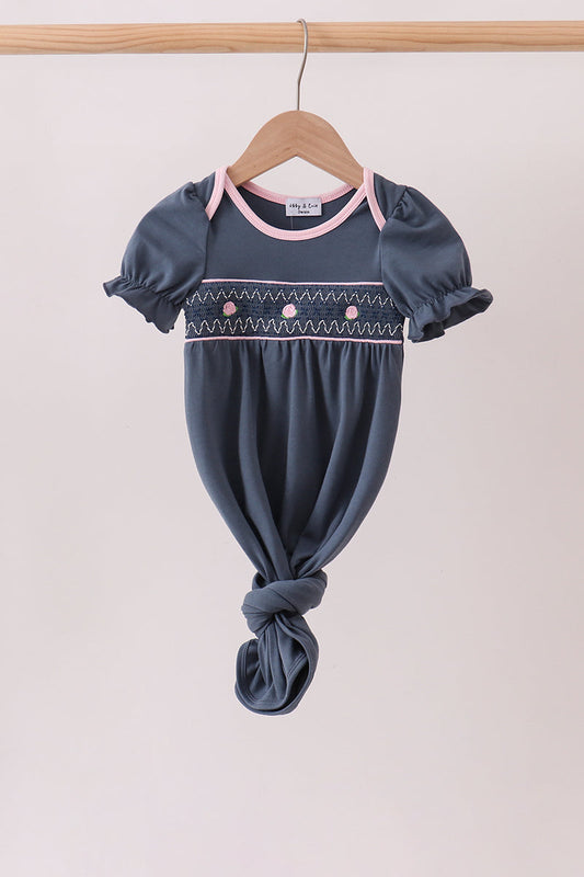 Baby Girls Garden Rose Smocked Gown